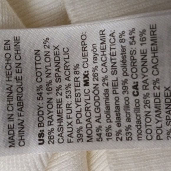 Zenergy Faux Fur Vest, White ⛓️ - Picture 5 of 9